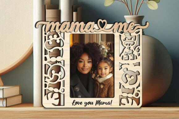 Animals Mama and Me SVG: Graphics for Laser Engraving