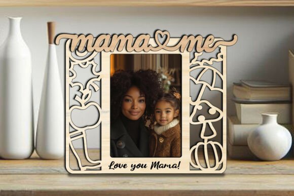 Autumn Mama and Me SVG Laser Engraving Graphics