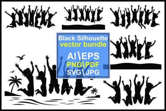 Beach Celebration Silhouettes Graphics & Illustrations Review