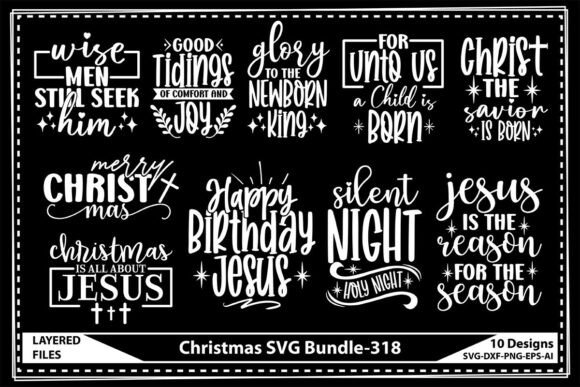 Christmas SVG Bundle Vol-318: Graphics & Crafts