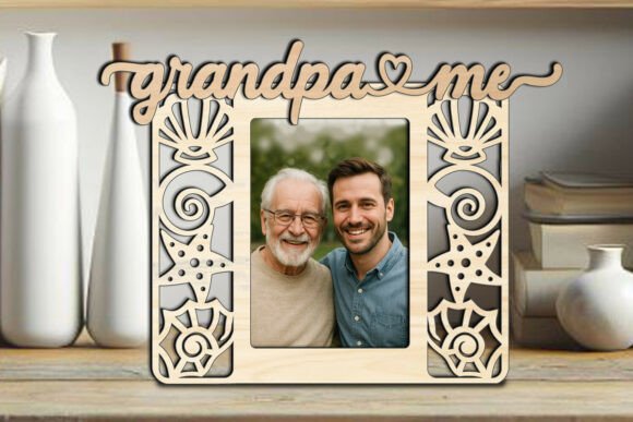 Grandpa and Me SVG Seashell Grandkids Graphics
