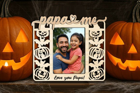 Halloween SVG Papa and Me Frame: Graphics & Laser Engraving Review