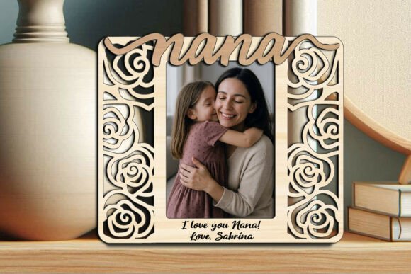 SVG Nana Girl Appreciation Photo Frame Graphics