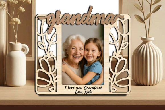 Tulip Grandma Granddaughter SVG Photo